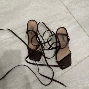 Brown Strappy Heels